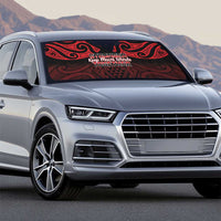 Keep Maori Wards New Zealand Auto Sun Shade Stronger Together Aotearoa Taniko - Polynesian Pride