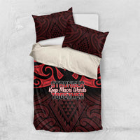 Keep Maori Wards New Zealand Bedding Set Stronger Together Aotearoa Taniko - Polynesian Pride