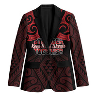 Personalised Keep Maori Wards New Zealand Blazer Stronger Together Aotearoa Taniko - Polynesian Pride