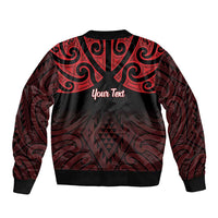 Personalised Keep Maori Wards New Zealand Bomber Jacket Stronger Together Aotearoa Taniko - Polynesian Pride