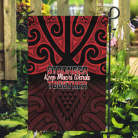 Keep Maori Wards New Zealand Garden Flag Stronger Together Aotearoa Taniko - Polynesian Pride