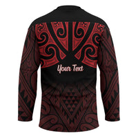 Personalised Keep Maori Wards New Zealand Hockey Jersey Stronger Together Aotearoa Taniko LT14 - Polynesian Pride