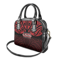 Keep Maori Wards New Zealand Shoulder Handbag Stronger Together Aotearoa Taniko LT14 - Polynesian Pride