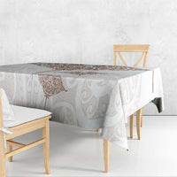 New Zealand Manta Ray Tattoo Tablecloth Aotearoa Maori Haehae Beige LT14 - Polynesian Pride
