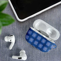 Royal Blue Hawaiian Quilt AirPods Case Hawaii Pineapple Monstera Palaka Motifs LT14 - Polynesian Pride