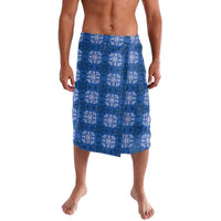 Royal Blue Hawaiian Quilt Lavalava Hawaii Pineapple Monstera Palaka Motifs - Polynesian Pride