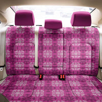 Pink Hawaiian Quilt Back Car Seat Cover Hawaii Pineapple Monstera Palaka Motifs - Polynesian Pride