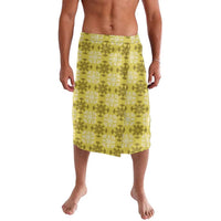 Yellow Hawaiian Quilt Lavalava Hawaii Pineapple Monstera Palaka Motifs - Polynesian Pride