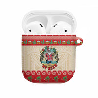 Mele Kalikimaka Hawaii AirPods Case Funny Beer-Loving Santa Hawaiian Tropical - Polynesian Pride