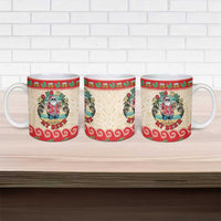 Mele Kalikimaka Hawaii Ceramic Mug Funny Beer-Loving Santa Hawaiian Tropical LT14 - Polynesian Pride