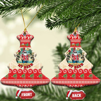 Mele Kalikimaka Hawaii Ceramic Ornament Funny Beer-Loving Santa Hawaiian Tropical - Polynesian Pride