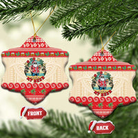 Mele Kalikimaka Hawaii Ceramic Ornament Funny Beer-Loving Santa Hawaiian Tropical - Polynesian Pride