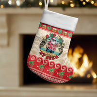 Mele Kalikimaka Hawaii Christmas Stocking Funny Beer-Loving Santa Hawaiian Tropical - Polynesian Pride