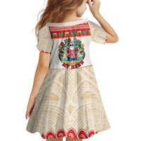 Mele Kalikimaka Hawaii Family Matching Off Shoulder Short Dress and Hawaiian Shirt Funny Beer-Loving Santa Hawaiian Tropical - Polynesian Pride