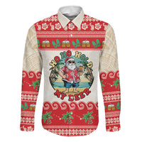 Mele Kalikimaka Hawaii Family Matching Puletasi and Hawaiian Shirt Funny Beer-Loving Santa Hawaiian Tropical - Polynesian Pride