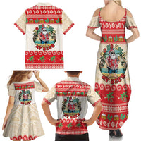 Mele Kalikimaka Hawaii Family Matching Summer Maxi Dress and Hawaiian Shirt Funny Beer-Loving Santa Hawaiian Tropical - Polynesian Pride