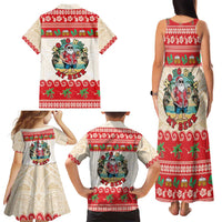 Mele Kalikimaka Hawaii Family Matching Tank Maxi Dress and Hawaiian Shirt Funny Beer-Loving Santa Hawaiian Tropical - Polynesian Pride