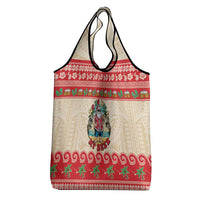 Mele Kalikimaka Hawaii Grocery Bag Funny Beer-Loving Santa Hawaiian Tropical LT14 - Polynesian Pride