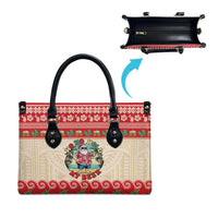 Mele Kalikimaka Hawaii Leather Bag Funny Beer-Loving Santa Hawaiian Tropical LT14 - Polynesian Pride