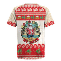 Mele Kalikimaka Hawaii Rugby Jersey Funny Beer-Loving Santa Hawaiian Tropical LT14 - Polynesian Pride