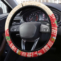 Mele Kalikimaka Hawaii Steering Wheel Cover Funny Beer-Loving Santa Hawaiian Tropical - Polynesian Pride