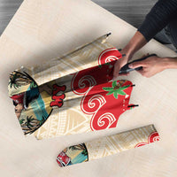 Mele Kalikimaka Hawaii Umbrella Funny Beer-Loving Santa Hawaiian Tropical LT14 - Polynesian Pride