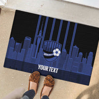 New Zealand Auckland Football Custom Rubber Doormat Go City of Sails Est 2025
