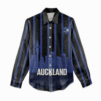 New Zealand Auckland Football Custom Women Casual Shirt Go City of Sails Est 2025