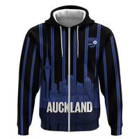 New Zealand Auckland Football Custom Zip Hoodie Go City of Sails Est 2025
