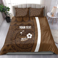 Bula Fiji Football Custom Bedding Set One Vanua One Team Tapa Pattern LT14 - Polynesian Pride
