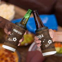 Bula Fiji Football Custom 4 in 1 Can Cooler Tumbler One Vanua One Team Tapa Pattern LT14 - Polynesian Pride