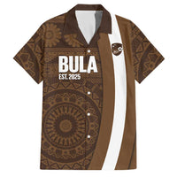 Bula Fiji Football Custom Family Matching Tank Maxi Dress and Hawaiian Shirt One Vanua One Team Tapa Pattern