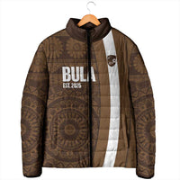 Bula Fiji Football Custom Padded Jacket One Vanua One Team Tapa Pattern LT14 - Polynesian Pride
