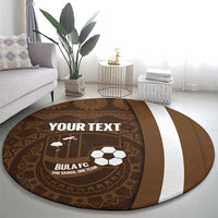 Bula Fiji Football Custom Round Carpet One Vanua One Team Tapa Pattern LT14 - Polynesian Pride