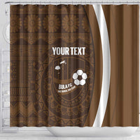 Bula Fiji Football Custom Shower Curtain One Vanua One Team Tapa Pattern LT14 - Polynesian Pride