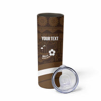 Bula Fiji Football Custom Skinny Tumbler One Vanua One Team Tapa Pattern LT14 - Polynesian Pride