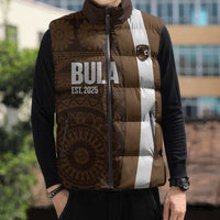 Bula Fiji Football Custom Sleeveless Puffer Jacket One Vanua One Team Tapa Pattern LT14 - Polynesian Pride