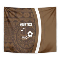 Bula Fiji Football Custom Tapestry One Vanua One Team Tapa Pattern LT14 - Polynesian Pride