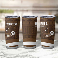 Bula Fiji Football Custom Tumbler Cup One Vanua One Team Tapa Pattern LT14 - Polynesian Pride