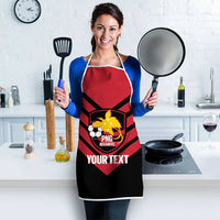Hekari Papua New Guinea Football Custom Apron Go PNG Red Army LT14 - Polynesian Pride