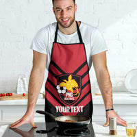 Hekari Papua New Guinea Football Custom Apron Go PNG Red Army LT14 - Polynesian Pride