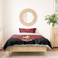 Hekari Papua New Guinea Football Custom Bedding Set Go PNG Red Army LT14 - Polynesian Pride