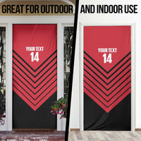 Hekari Papua New Guinea Football Custom Door Cover Go PNG Red Army