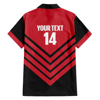 Hekari Papua New Guinea Football Custom Family Matching Off The Shoulder Long Sleeve Dress and Hawaiian Shirt Go PNG Red Army