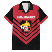 Hekari Papua New Guinea Football Custom Family Matching Short Sleeve Bodycon Dress and Hawaiian Shirt Go PNG Red Army