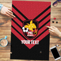 Hekari Papua New Guinea Football Custom Puzzle Go PNG Red Army