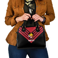 Hekari Papua New Guinea Football Custom Shoulder Handbag Go PNG Red Army