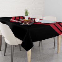 Hekari Papua New Guinea Football Custom Tablecloth Go PNG Red Army LT14 - Polynesian Pride