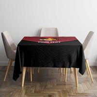 Hekari Papua New Guinea Football Custom Tablecloth Go PNG Red Army LT14 - Polynesian Pride