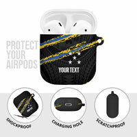 Kings Solomon Islands Football Custom AirPods Case Come On Solomons Polynesian Grunge Style